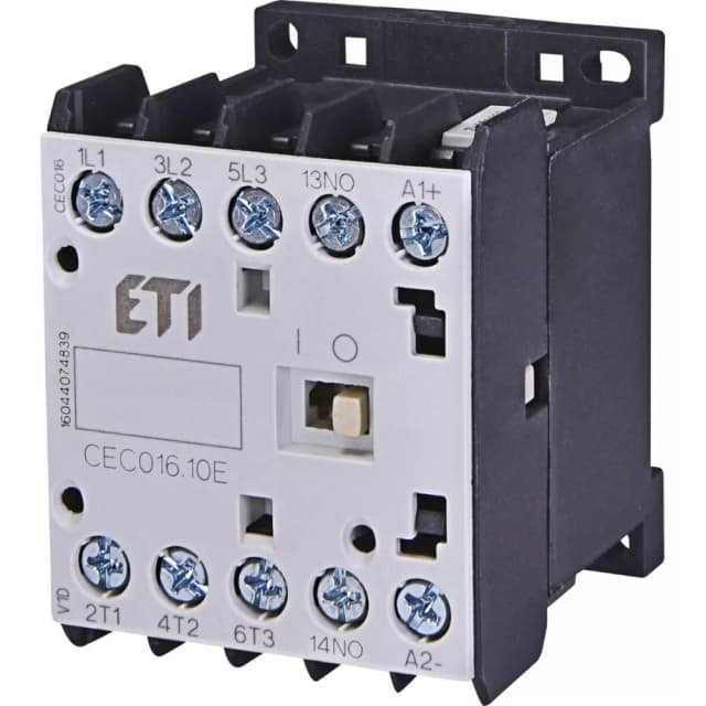 Мініатюрний контактор ETI CEC 16.01-230V-50/60Hz (16A; 7.5kW; AC3) (4641096)