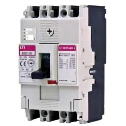 Автоматичний вимикач ETI EB2S 160/3SF 100А 3P (25kA фиксированные настройки) (4671835)