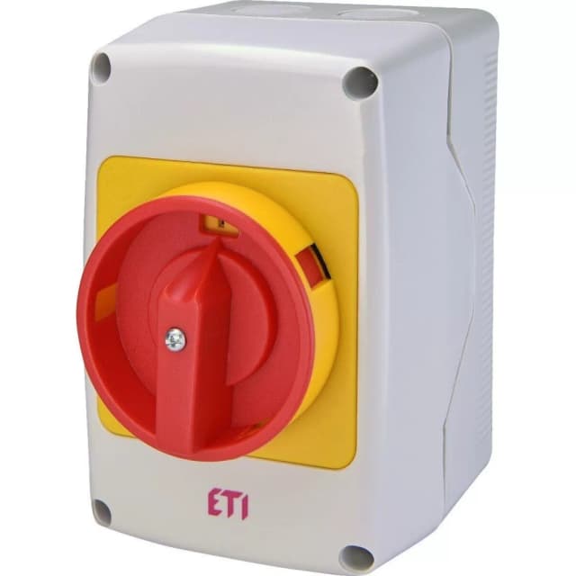 Кулачковий перемикач в корпусі ETI CS 32 10 PNGLK (3p «0-1» IP65 32A блок) (4773180)