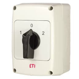 Кулачковий перемикач в корпусі ETI CS 32 53 PNG (3p «1-0-2» IP65 32A) (4773198)