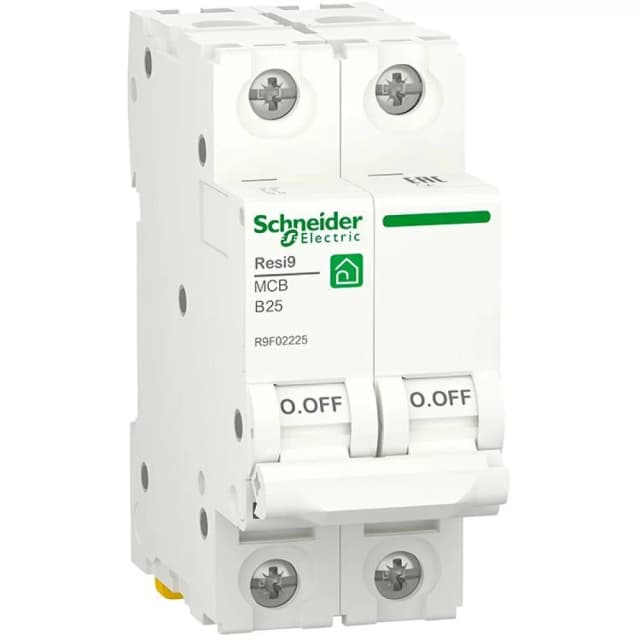 Автоматичний вимикач Schneider Electric RESI9 6кА 2P 25A B (R9F02225)
