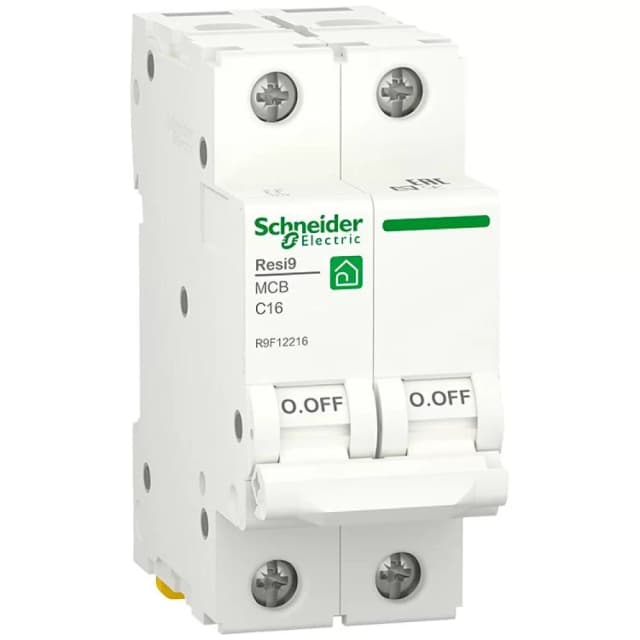 Автоматичний вимикач Schneider Electric RESI9 6кА 2P 6A C (R9F12216)