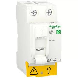 Диференціальне реле Schneider Electric Resi9 25A 2P 30mA АС (R9R51225)