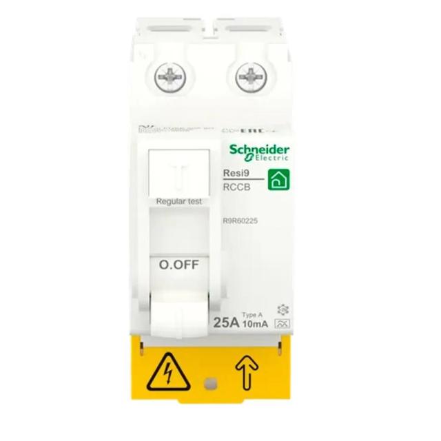 Диференціальне реле Schneider Electric Resi9 25A 2P 10mA А (R9R60225)