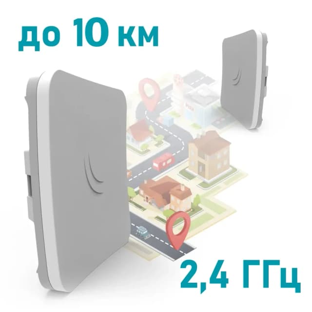 Бездротовий WiFi міст MikroTik SXTsq Lite2 (RBSXTsq2nD) 2.4 ГГц