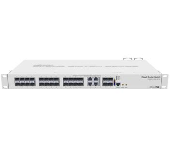 Комутатор 24 порти керований MikroTik CRS328-4C-20S-4S+RM SFP Layer 3