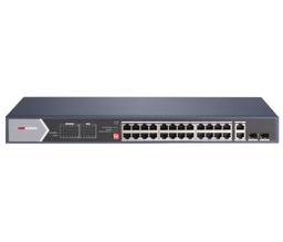 Комутатор 24 порти некерований Hikvision DS-3E0528HP-E Hi-PoE