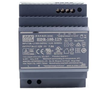 Блок живлення Mean Well HDR-100-12N 12В 7.5А