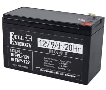 Свинцево-кислотна акумуляторна батарея Full Energy FEP-129 9А•г 12В
