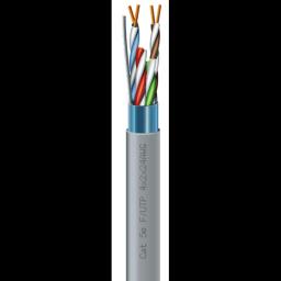 Кабель вита пара ЗЗКМ (FTP мідь внут) Cat. 5e F/UTP 4х2х24 AWG (7091000) бухта 305м.