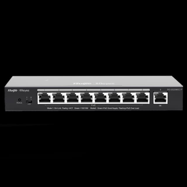 Комутатор 9 портів керований Ruijie RG-ES209GC-P POE