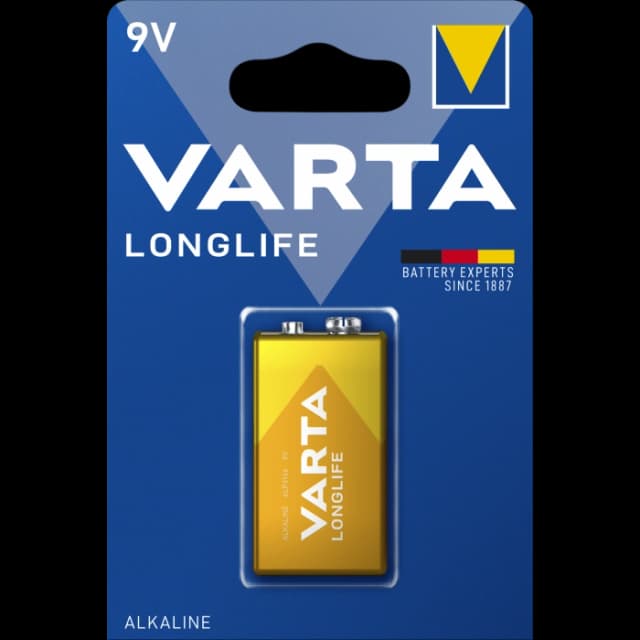 Батарейка 6LR61 VARTA LONGLIFE BLI 1 ALKALINE