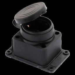 Колодка одинарна з заглушкою 1*16 (каучук) ERKA 6001