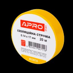 Iзоляцiйна стрiчка жовта APRO 0.14х17 мм 20 м