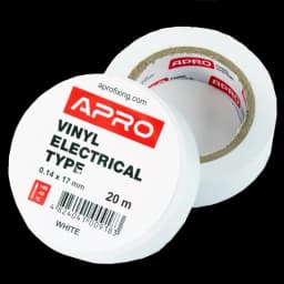 Iзоляцiйна стрiчка біла APRO 0.14х17 мм 20 м