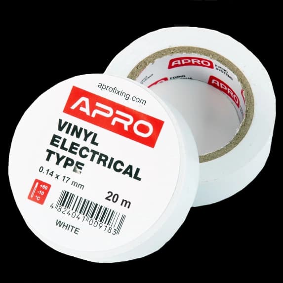 Iзоляцiйна стрiчка біла APRO 0.14х17 мм 20 м