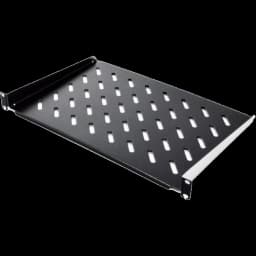 Полиця консольна чорна CMS 19" 1U 300мм