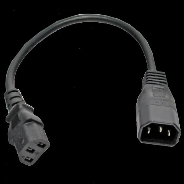 Шнур живлення Kingda С13-C14, 0.3 м, 0.75 мм2