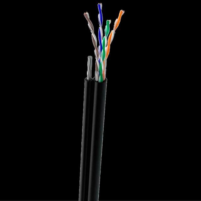 Кабель вуличний з тросом 7*0,5мм cat 5e OK-Net UTP 4*2*0,49+ КППт-ВПбухта 305 м