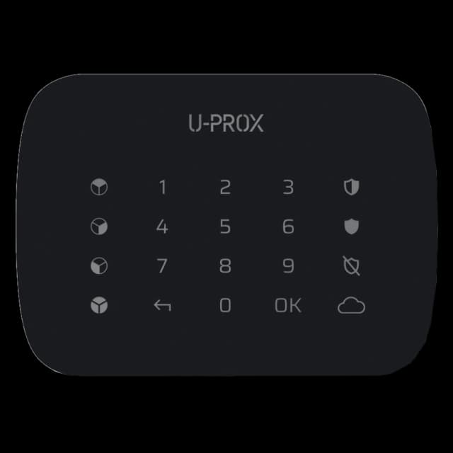 Бездротова сенсорна клавіатура для чотирьох груп U-Prox Keypad G4 Black