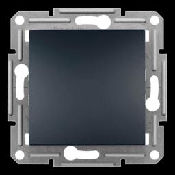 Вимикач 1-клавішний антрацит Schneider Electric EPH0100171 Asfora