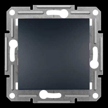 Вимикач 1-клавішний антрацит Schneider Electric EPH0100171 Asfora