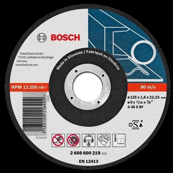 Відрізний круг для металу Bosch 125 x 1.6 мм (2608600219)