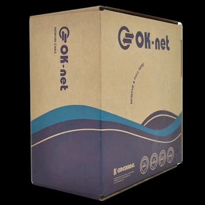 Кабель для зовн. робіт, з жилами живлення, 305 м OK-Net КПП-ВП (100) 4*2*0,51+2*0,75 мм2 (U/UTP-cat.5Е)