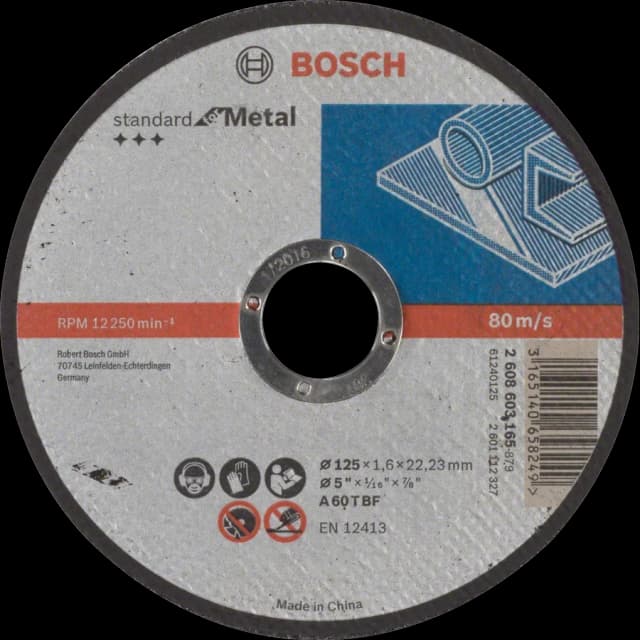 Відрізний круг по металу Bosch Standard for Metal 125x1.6x22.23