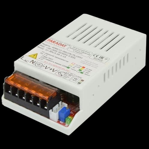 Блок живлення Faraday Electronics 40Wt/12-36V/PL 11.8-37.5В 3.4-1.4А