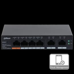 Комутатор 6 портів керований Dahua DH-CS4006-4GT-60 PoE