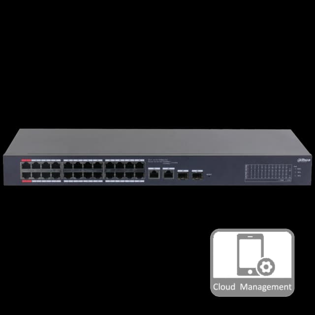 Комутатор 28 портів керований Dahua DH-CS4226-24ET-240 PoE