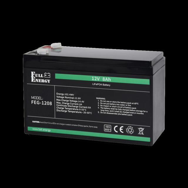 Літієва акумуляторна батарея Full Energy FEG-128 12В 8А•г