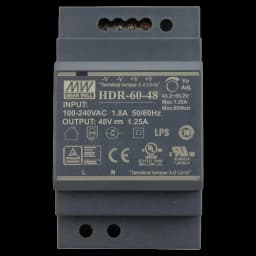 Блок живлення Mean Well HDR-60-48 48B 1.25А для монтажа на DIN рейку