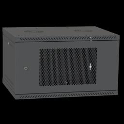Шафа телекомунікаційна двері перф (RAL9005) IPCOM 4U 600x350