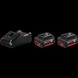 Зарядний пристрій + 2 акумулятора Bosch GAL 18V-40 + GBA 18 В 4.0 Ah (1600A019S0)