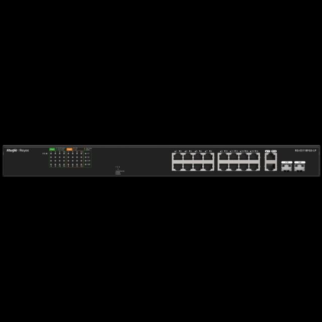 Комутатор 18 портів некерований Ruijie Reyee RG-ES118FGS-LP PoE
