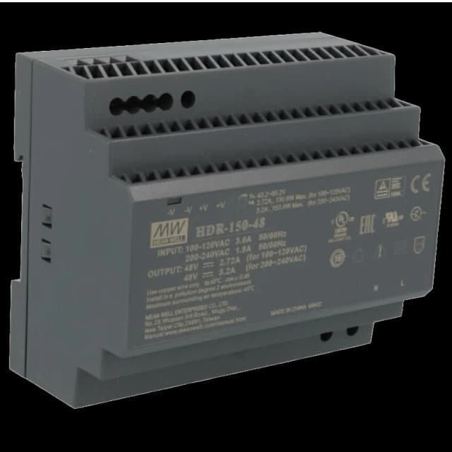 Блок живлення (для монтажа на DIN рейку) MeanWell HDR-150-48 48B 3.2А