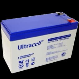 Свинцево-кислотна акумуляторна батарея Ultracell UL7-12 7A•г 12В