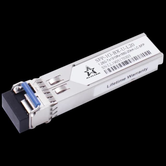 Модуль ALISTAR SFP-1G-BX-U-L20 SFP 1G 1SM WDM LC 20KM TX1310/RX1550nm DDM