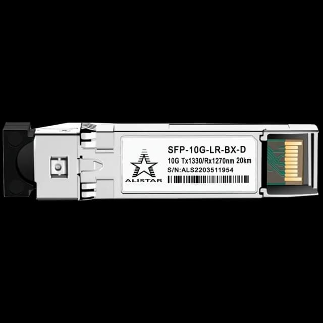 Модуль ALISTAR SFP-10G-LR-BX-D SFP+ 10G BASE-BX 1SM WDM LC 20KM TX1330/RX1270nm DOM