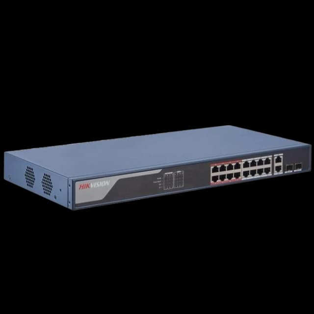 Комутатор 18 портів керований Hikvision DS-3E1318P-EI(B)