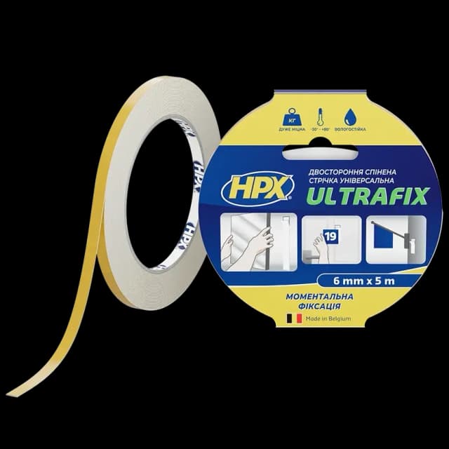 Стрічка двохстороння HPX DSU0605 ULTRAFIX 6мм х 5м