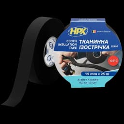 Стрічка тканинна ізоляційна HPX LI1925 19мм х 25м