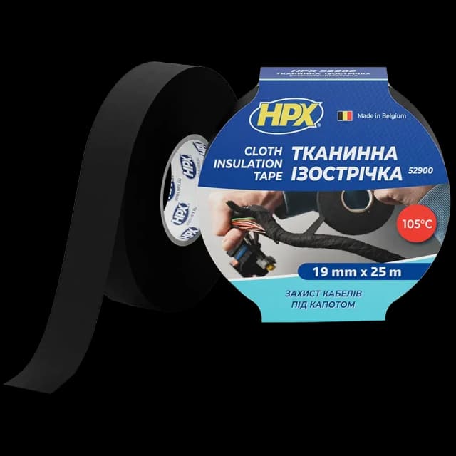 Стрічка тканинна ізоляційна HPX LI1925 19мм х 25м