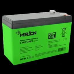 Свинцево-кислотна акумуляторна батарея MERLION G-MLG1290F2 9А•г 12В мультигель