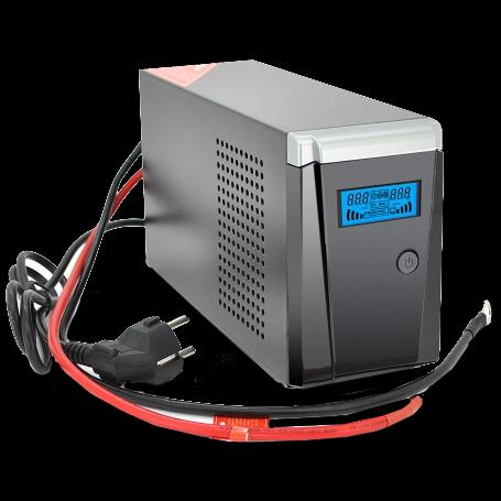 Джерело безперебійного живлення під акумулятор Ritar RTSW-600 LCD 600ВA 12В правильна синусоїда