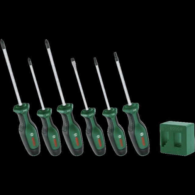 Набір викруток Bosch (1600A02W7L) PH/PZ/SL/Torx 6 шт + намагнічувач