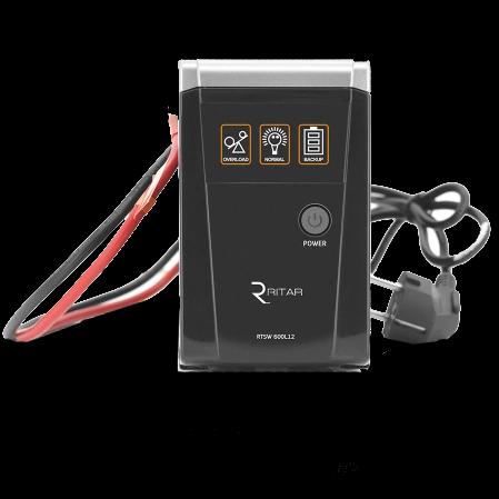 Джерело безперебійного живлення під акумулятор Ritar RTSW-600 LED 600ВA 12В з правильною синусоїдою