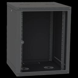 Шафа серверна IPCOM СН-15U 600х450 скло RAL9005
